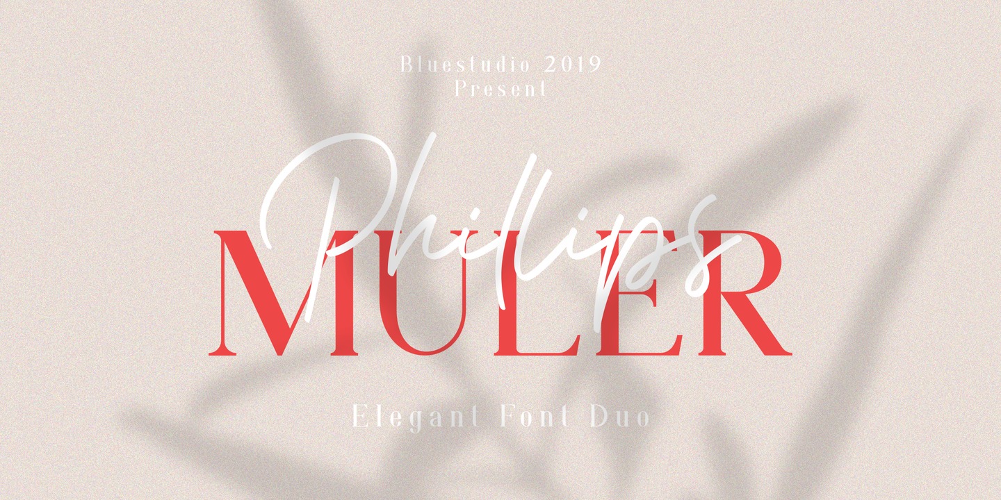 Phillips Muler Signature Font preview